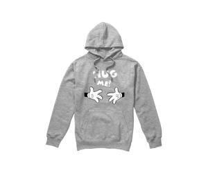 (M, Sport Heather) Disney Mens Hug Me Mickey Mouse Valentine's Day Hoodie