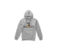 (M, Sport Heather) Disney Mens Mickey Mouse Classic Sitting Hoodie