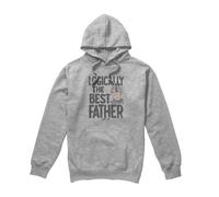 (M, Sport Heather) Star Trek Mens Logically the Best Father Hoodie