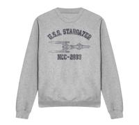 (M, Sport Heather) Star Trek Unisex Adult Stargazer Athletic Sweatshirt