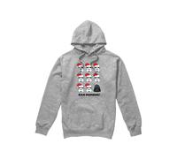 (M, Sport Heather) Star Wars Mens Bah Humbug Stormtrooper Darth Vader Hoodie