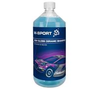 M Sport M-SPORT High Gloss Ceramic Shampoo 1L - Enhanced Ceramic Protection - High Gloss Wash Shine And Protect - Cleans Dirt And Grime Without Removing Existing Protection - Faster Drying