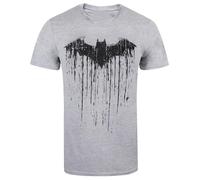 (M, Sports Grey) Batman Mens Paint T-Shirt