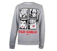 (M, Sports Grey) Disney Womens/Ladies Bad Girls Crew Neck Sweatshirt