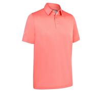 (M, Strawberry Pink) Callaway Golf Mens 2025 Swingtech Solid Stretch Moisture Wicking Polo Shirt