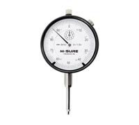 M-SURE MS-405-100 Imperial Dial Indicator 1 Inch Range, 0.001" Resolution | 60mm dial, 2-hand readout, Limit markers, bezel lock, 9.52mm (3/8") stem, #4-48UNF contact thread, 1yr warranty, Manual incl