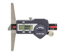 M-SURE MS-535-150 Digital Depth Gauge 0-150mm / 0-6" | ±0.02mm Accuracy | 0.01mm Resolution | 100mm Base | Stainless Steel | Cabled Data Output | Auto Wake | Storage Case Included