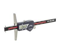 M-SURE MS-542-150 Dual Hook Digital Depth Gauge 0-150mm / 0-6" | ±0.03mm Accuracy | 0.01mm Resolution | Internal Groove & Step Measurement | 100mm Base | Stainless Steel | Cabled Data Output
