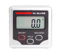 M-SURE MS-912-000 Digital Angle Gauge, 0.1° Resolution, Pendulum Type | Easy-read LCD, On/off, hold, ABS/zero, CR2032 powered, For angle plates, sine tables, saws, 1yr warranty, Zero at any surface