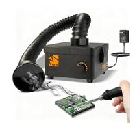 M-T Solder Fume Extractor, 80W 168m³/h Soldering Fume Extractor Smoke Absorber with HEPA Filter & Carbon, 3-speed Adjustment for Soldering, Welding, 3D Printing