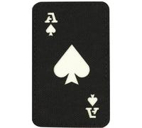 M-Tac Tactical Morale Patch for Military Gear - Ace of Spades Patch Death Card - Army Patches for Clothes, Jackets, Backpacks, Hats - Combat Hook and Loop Patches (Black/GITD)