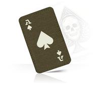 M-Tac Ace Of Spades Laser Cut Fluorescent Morale Paatch - Ranger Green/GID