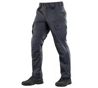 M-Tac Aggressor Flex Tactical Cargo Pants for Men - Cotton Work Pants, Hunting and Outdoor Use, Durable Multi Pocket Design, Dark Grey, 36W x 32L