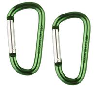 M-Tac Aluminium Carabiner 8 cm Olive - 2 pcs.
