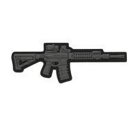 M-Tac AR-15 3D PVC Patch - Dark Gray