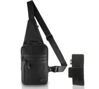M-Tac CCW Sling Bag for Men & Women - EDC Shoulder Bag Tactical - Crossbody Concealed Carry Bag - Mens Chest Pack (ELITE Black)