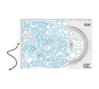 M-Tac Ecopybook Tactical Protractor NATO Large Ruler - Blue