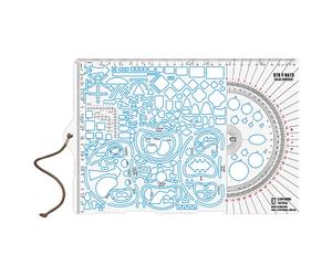 M-Tac Ecopybook Tactical Protractor NATO Large Ruler - Blue
