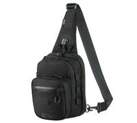 M-Tac Elite Cross Bag Slim - Tactical Crossbody Sling Backpack for Man with CCW Concealed Carry, Black, Standard, Military