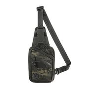 M-Tac Elite Sling Bag - EDC Tactical Crossbody Concealed Carry CCW Chest Pack, Black/Black Multicam, 9.5 x 6.3 inches, Without Loop Panel