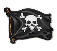 M-Tac Jolly Roger Pirates Sticker - Tactical Military Sticker for Laptop, Tablet, Phone, Notebook, Car Bumper, Hard Hat (Black)