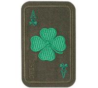 M-Tac Lucky Card Morale Patch - Ranger Green