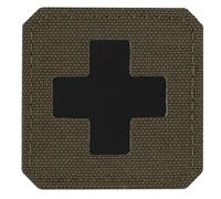 M-Tac Medic Cross Laser Cut Medic Patch - Ranger Green/Black