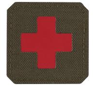 M-Tac Medic Cross Laser Cut Medical Patch - Ranger Green/Red