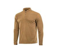 M-Tac Men’s Fleece Quarter Zip Pullover - Lightweight Thermal Shirt for Everyday Wear, Hiking & Outdoor Adventures, Coyote Brown, XL