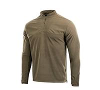 M-Tac Men’s Fleece Quarter Zip Pullover - Tactical Thermal Long Sleeve Sweater with High Mock Neck for Outdoor Work, Olive Dark, XL