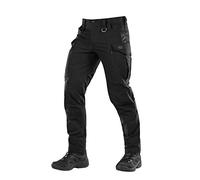 M-Tac Men’s Winter Tactical Work Pants - Thermal Softshell Fleece Lined Cargo Pants for Cold Weather & Outdoor Use, Black, Large