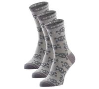 M-Tac MK.3 Pirate Skull Socks 3 Pairs - Light Grey
