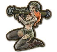 M-Tac Morale Patch Tactical Girl - PVC Tactical Military Patch with Hook Fastener Backing - Real-Lookingn Patches for Vest, Backpacks, Hats (№10 PVC SKANDINAVIK)