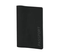 M-Tac Premium Passport Cover Made of Premium Polymer Composite - RFID Protecting with Card Slots, Stylish Hex Logo and "Passport" Embossing - Perfect for Classic Fit, Black