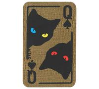 M-Tac Queen Of Spades Patch - Coyote/Black