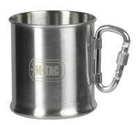 M-Tac Steel Mug with a carabiner 250 ml
