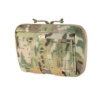M-Tac Tactical Admin Pouch Large Cordura 500D MOLLE Compatible Organiser with Velcro for Equipment, Documents, Smartphone, Torch, Multicam