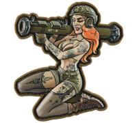 M-Tac Tactical Girl No. 10 PVC Tattoo Patch - Olive