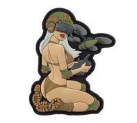 M-Tac Tactical Girl No.6 PVC Patch - Coyote/Olive