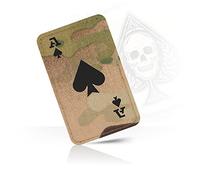 M-Tac Tactical Morale Patch for Military Gear - Ace of Spades Patch Death Card - Army Patches for Clothes, Jackets, Backpacks, Hats - Combat Hook and Loop Patches (Camo/Black)