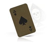 M-Tac Tactical Morale Patch for Military Gear - Ace of Spades Patch Death Card - Army Patches for Clothes, Jackets, Backpacks, Hats - Combat Hook and Loop Patches (Ranger Green/Black)