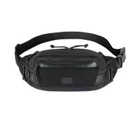 M-Tac Tactical Waist Bag Gen.II - Robust Belt Bag Bum Bag 600D Polyester with Molle System, Adjustable Strap & Paracord Zippers Ideal for Everyday Use, Outdoor, Travel & Sports (32 x 13 x 5 cm), Black