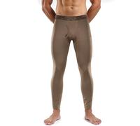 M-Tac Thermal Shirt for Men - Grid Fleece Lined Base Layer Compression Top for Cold Weather ECWCS Delta Level 2, Coyote Brown, Large