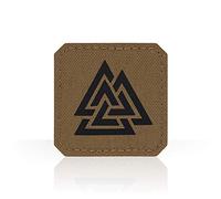 M-Tac Valknut Morale Patches Military Tactical Cut Viking Norse (Coyote - Black)