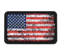 M-Tac Vintage USA Flag Patch - American Flag Patch - Tactical GITD Stars American US Flag Military Uniform Emblem Patches Hook and Loop Fastener (Standard)