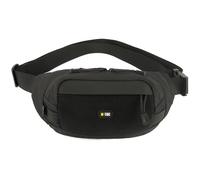 M-Tac Waist Bag Black - Waist Bag, City Waist Bag with Adjustable Strap, Main Compartment and Zip Pocket, Black, black, 15/25/10 cm, Waist bag