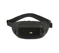 M-Tac Waist Bag Black - Waist Bag, City Waist Bag with Adjustable Strap, Main Compartment and Zip Pocket, Black, black, 15/25/10 cm, Waist bag
