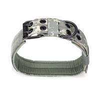 () M Tactical Military Adjustable Dog Training Collar Nylon Leash w/Metal Buckle