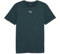 Puma Mens Train All Day Essentials Heather Cat Logo Training Top Green Terrain Green Terrain Heather S