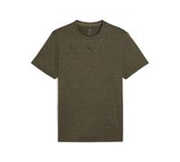 Puma Men's Training Essentials Heather Cat T-Shirt - Loden Green Heather, Loden Green Heather, Size L, Men Loden Green Heather